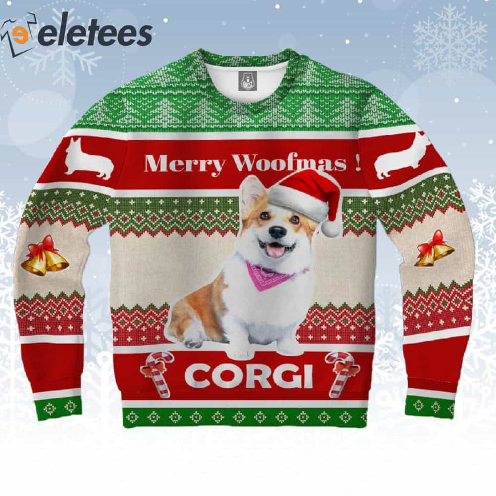 Corgi Merry Woofmas Ugly Christmas Sweater