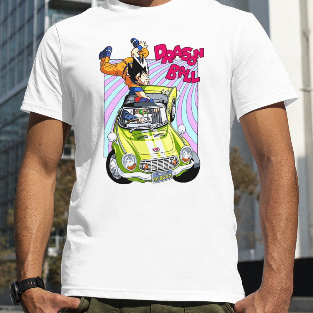 Dragon Ball Goku Master Roshi Retro Car Manga Art shirt