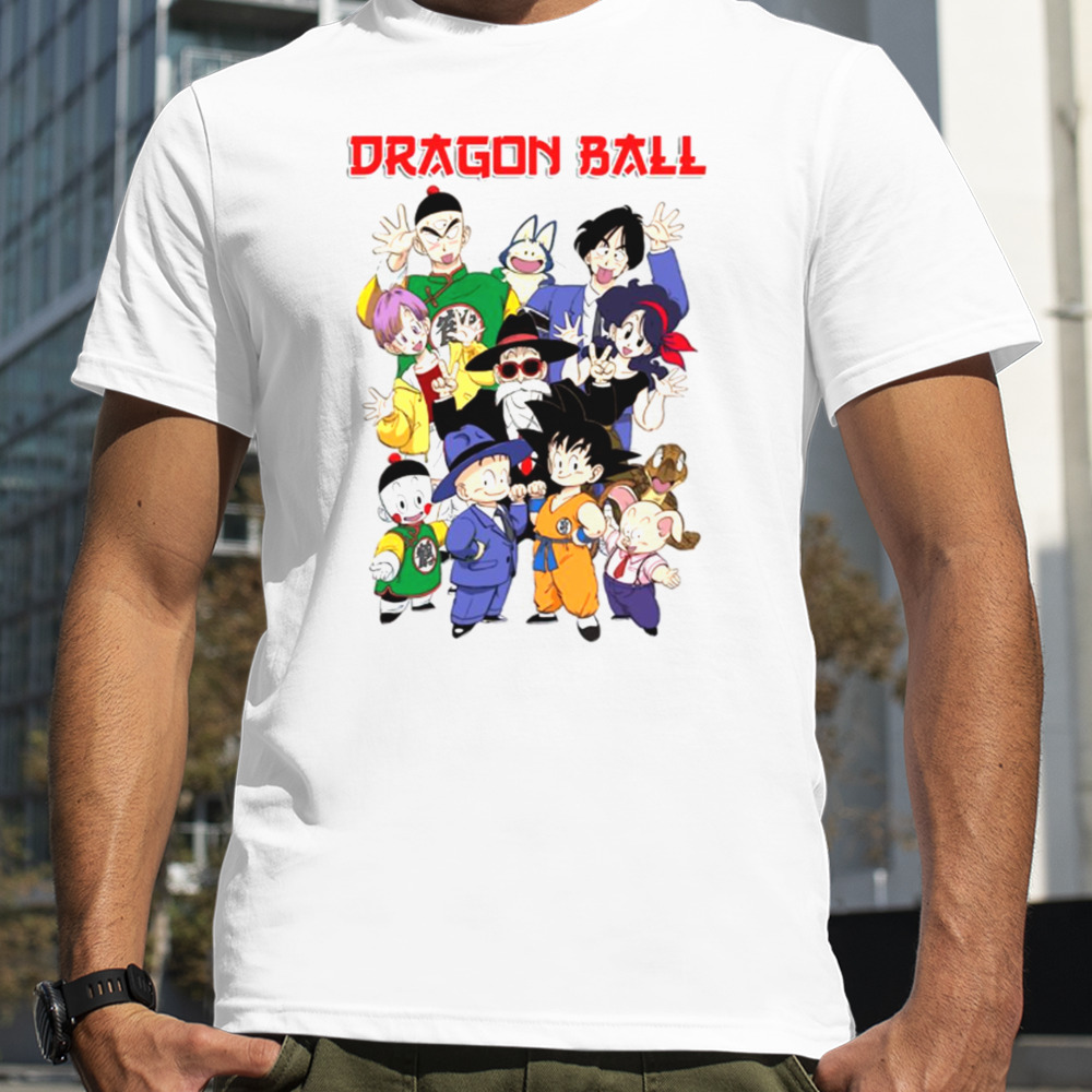 Dragon Ball Goku Tien Krillin Bulma Retro Manga shirt