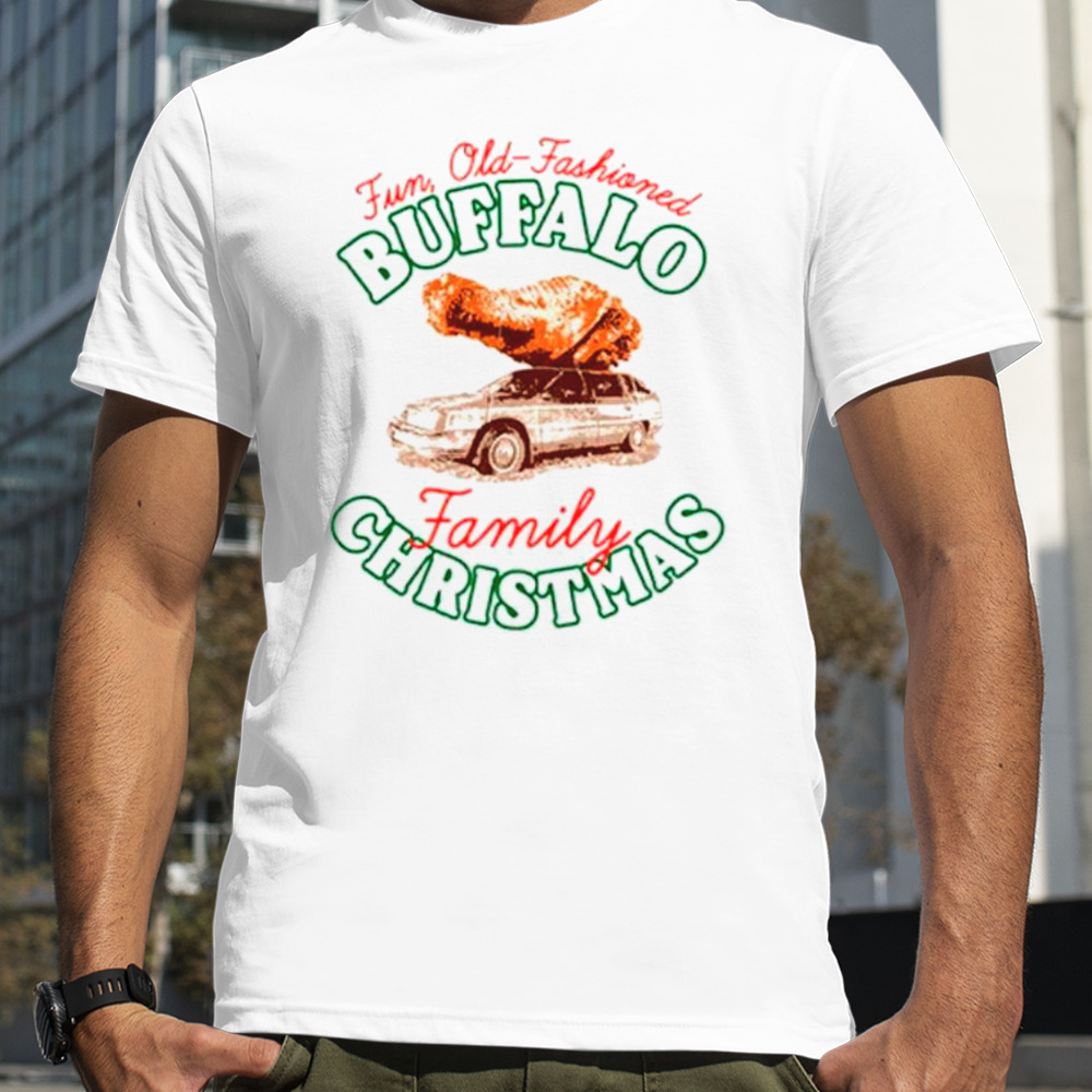 Fun old-fashioned Buffalo family Christmas shirt