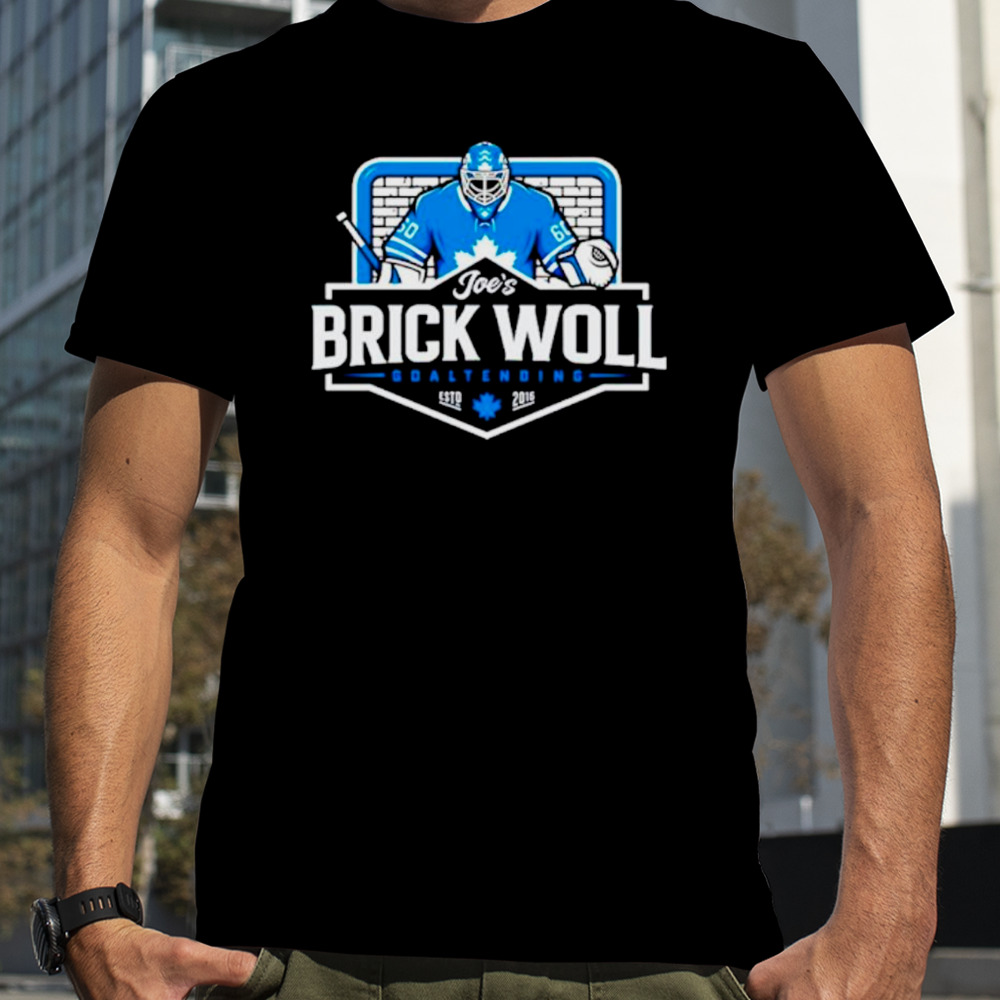 Joe’s Brick Woll Goaltending hockey shirt