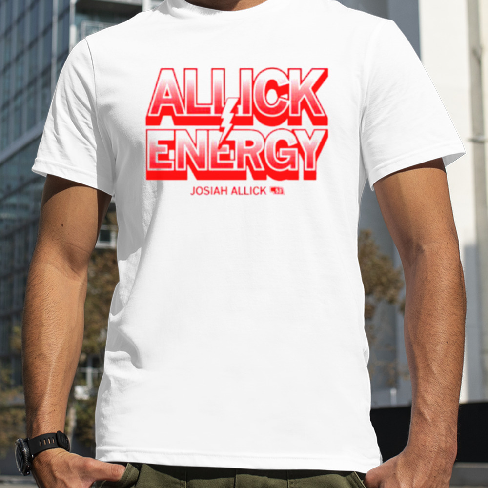 Josiah Allick energy shirt