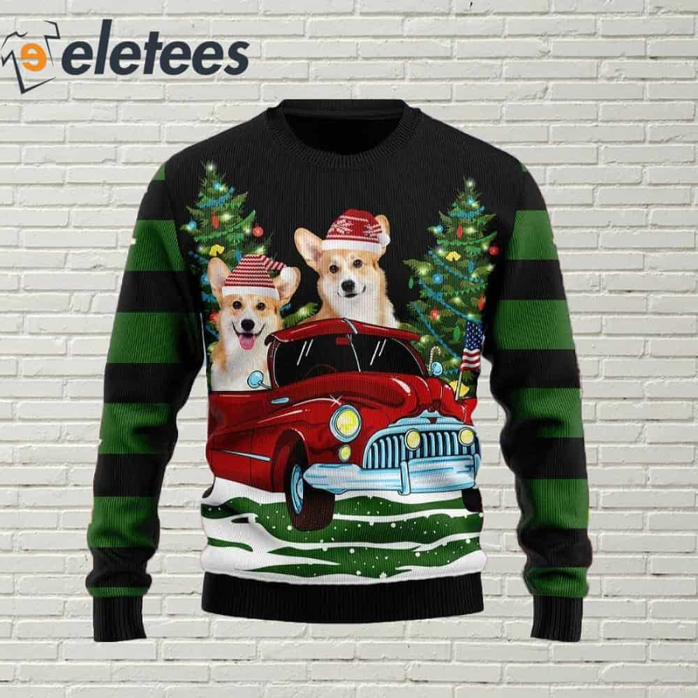 Pembroke Welsh Corgi Dog Ugly Christmas Sweater