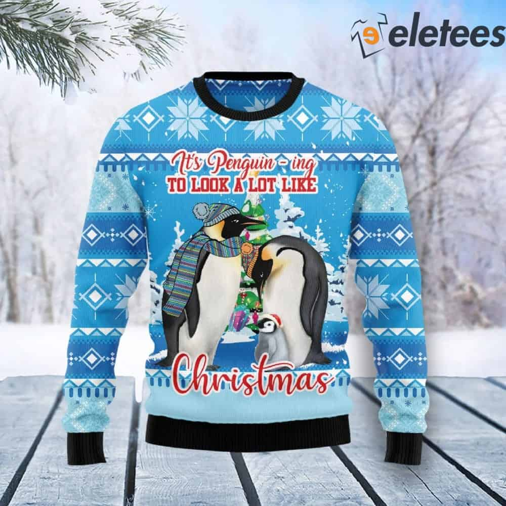 Penguin Family Ugly Christmas Sweater