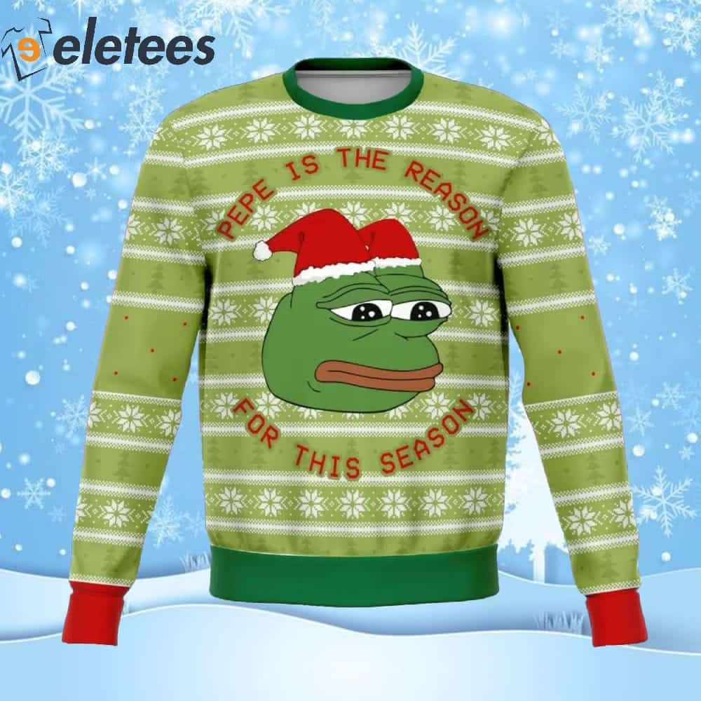 Pepe The Frog Dank Ugly Christmas Sweater