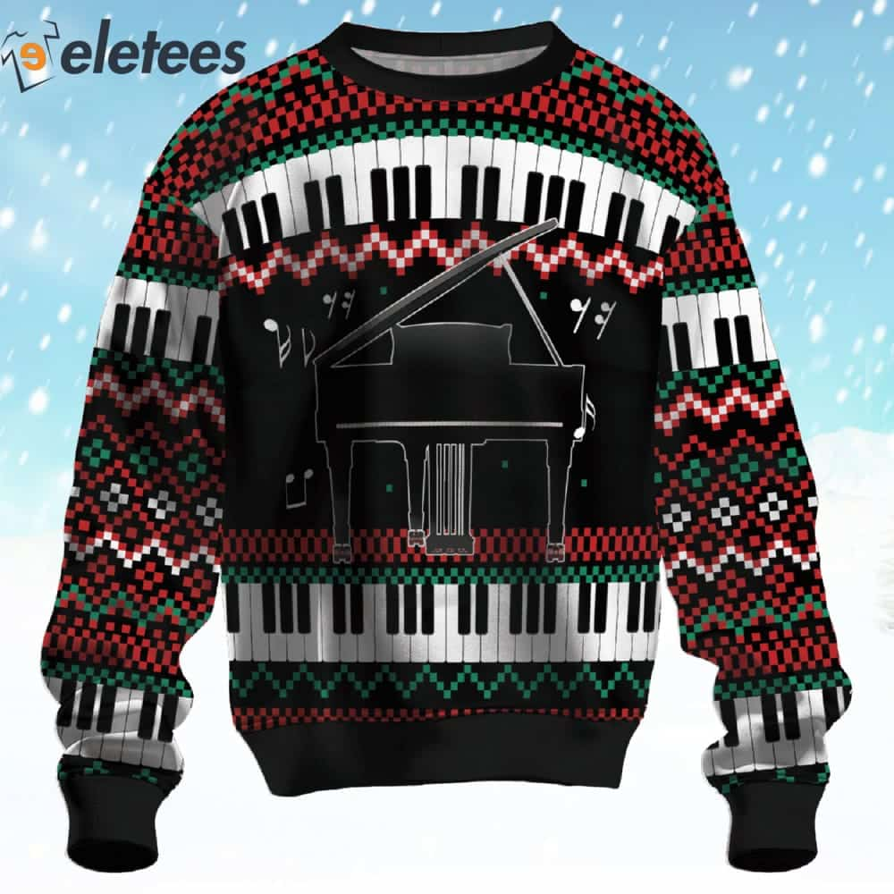 Piano Ugly Christmas Sweater