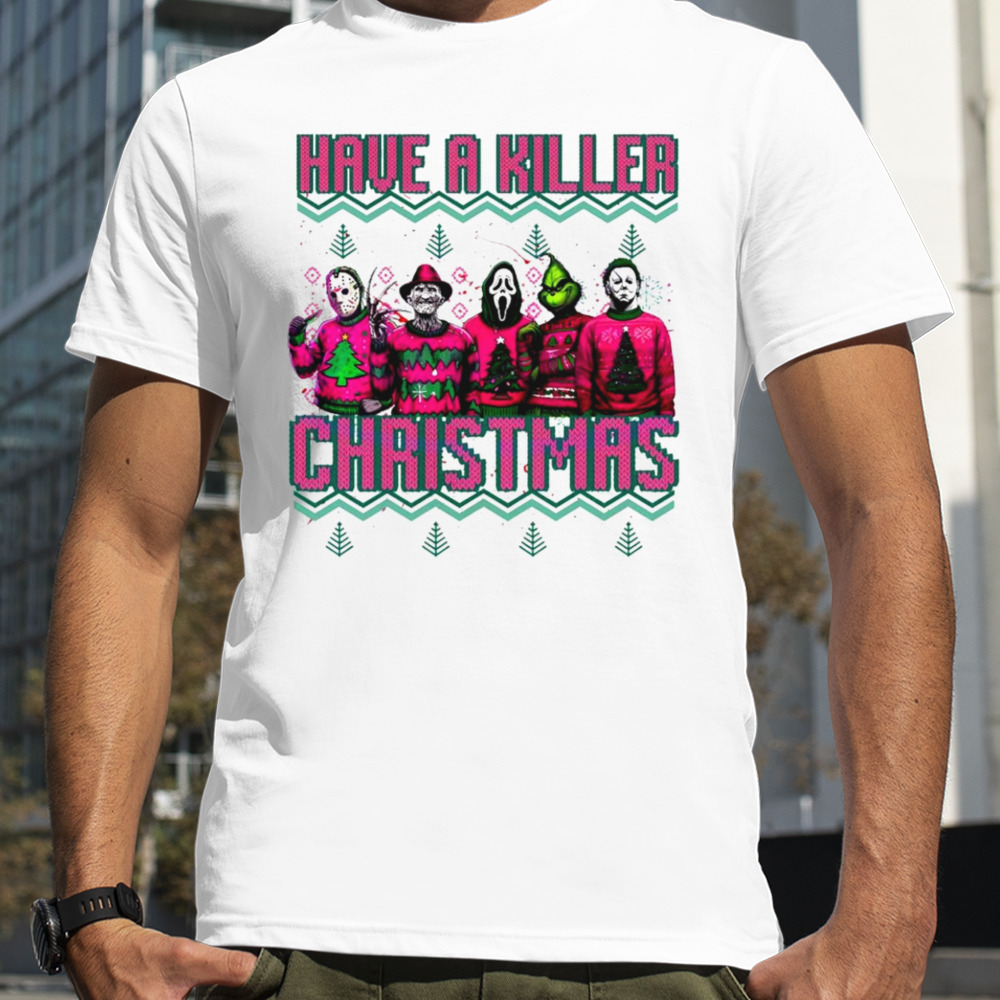 Pink horror have a killer Ugly Christmas shirt