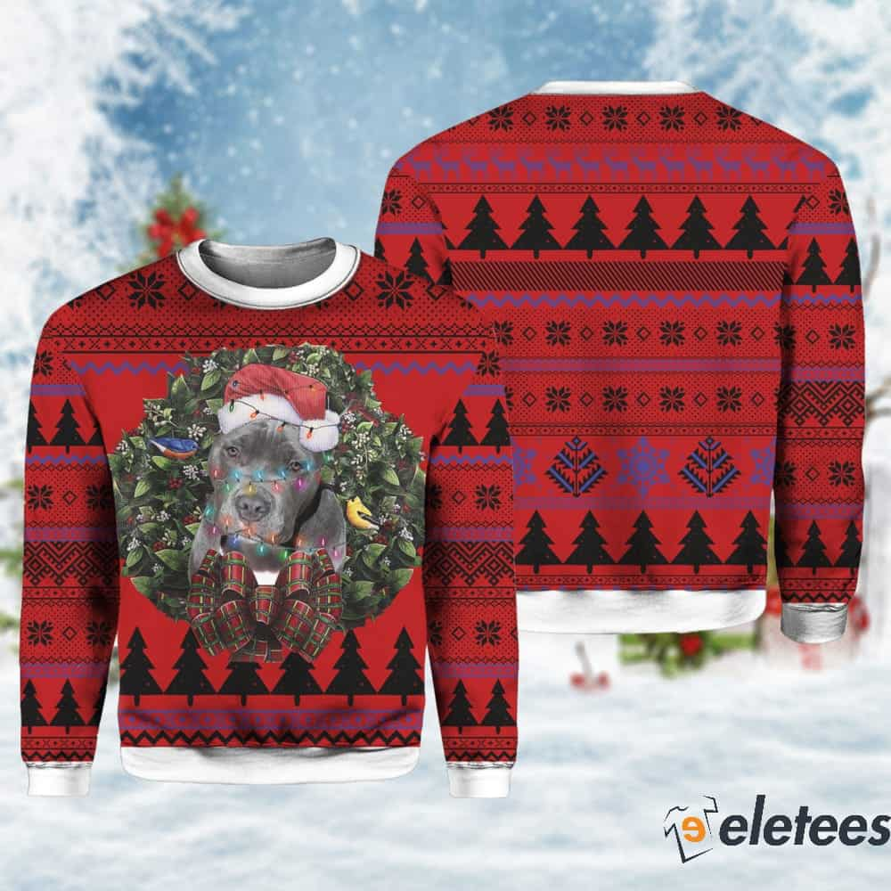 Pitbull Terrier MC Ugly Christmas Sweater