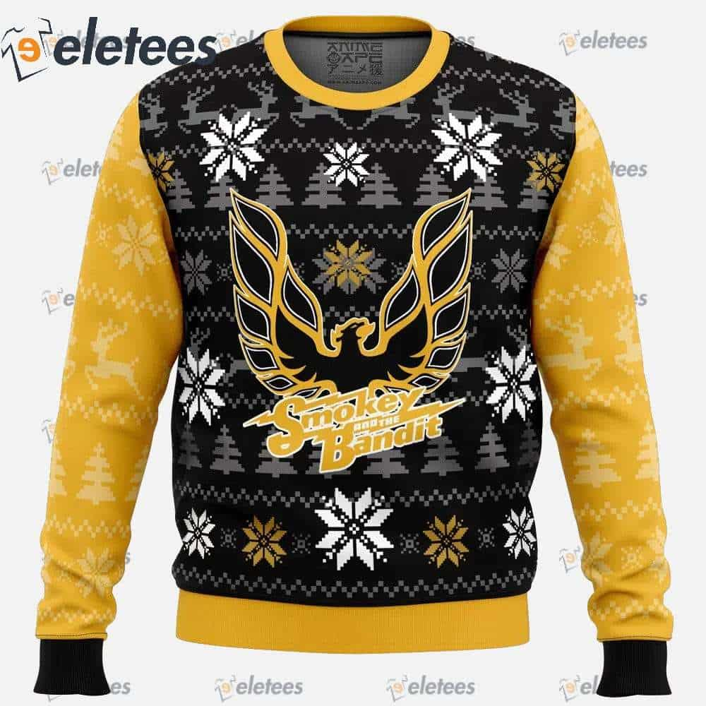 Pontiac Firebird Smokey and the Bandit Ugly Christmas Sweater