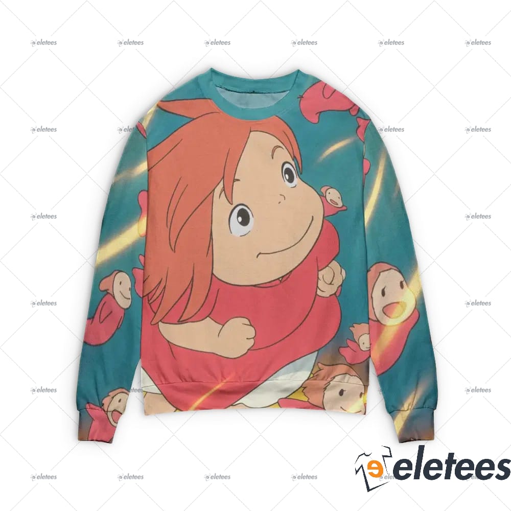 Ponyo Freedom 3D Sweater