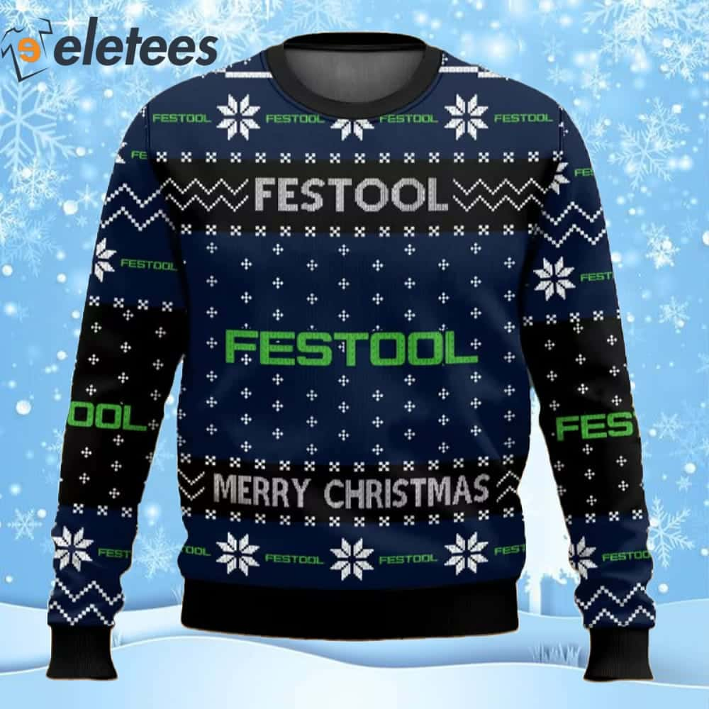 Power Tools Festool Merry Christmas Ugly Sweater