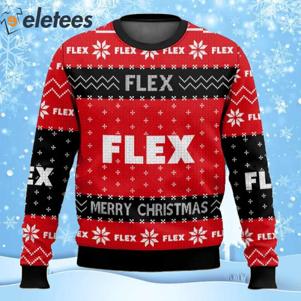 Power Tools Flex Merry Christmas Ugly Sweater