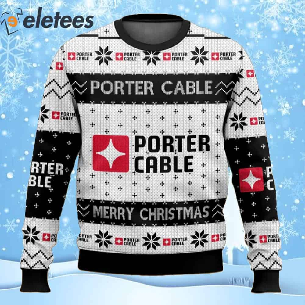 Power Tools Porter Cable Merry Christmas Ugly Sweater