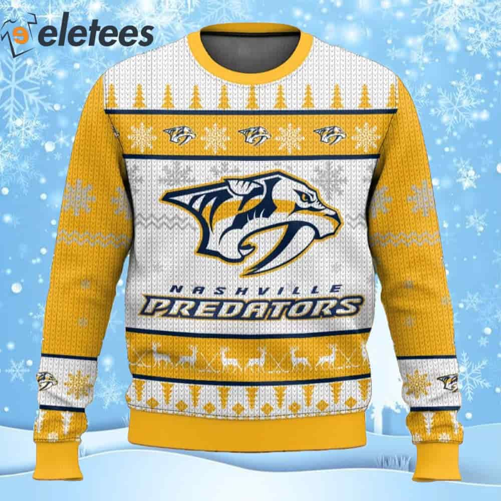 Predators Hockey Ugly Christmas Sweater