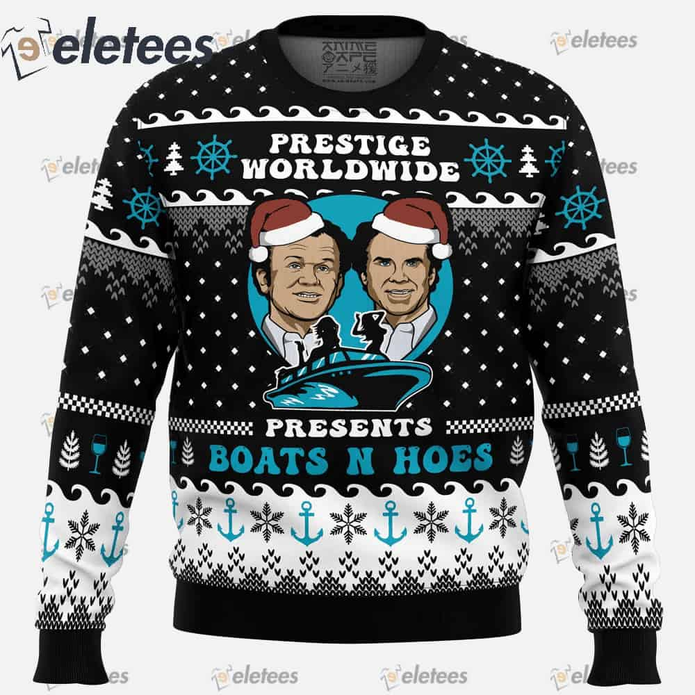 Prestige Worldwide Boat n Hoes Step Brothers Ugly Christmas Sweater