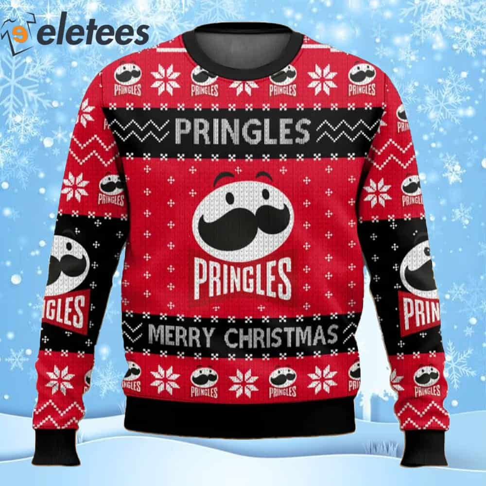 Pringles Snack Brand Ugly Christmas Sweater