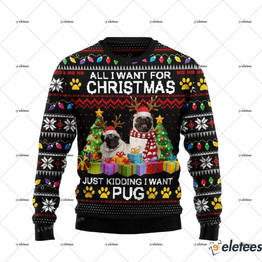 Pug Christmas Ugly Sweater