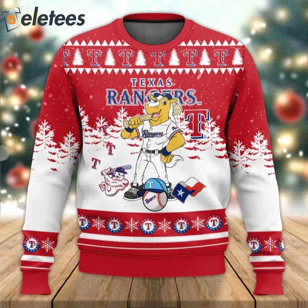 Rangers Mascot Rangers Captain Ugly Christmas Sweater