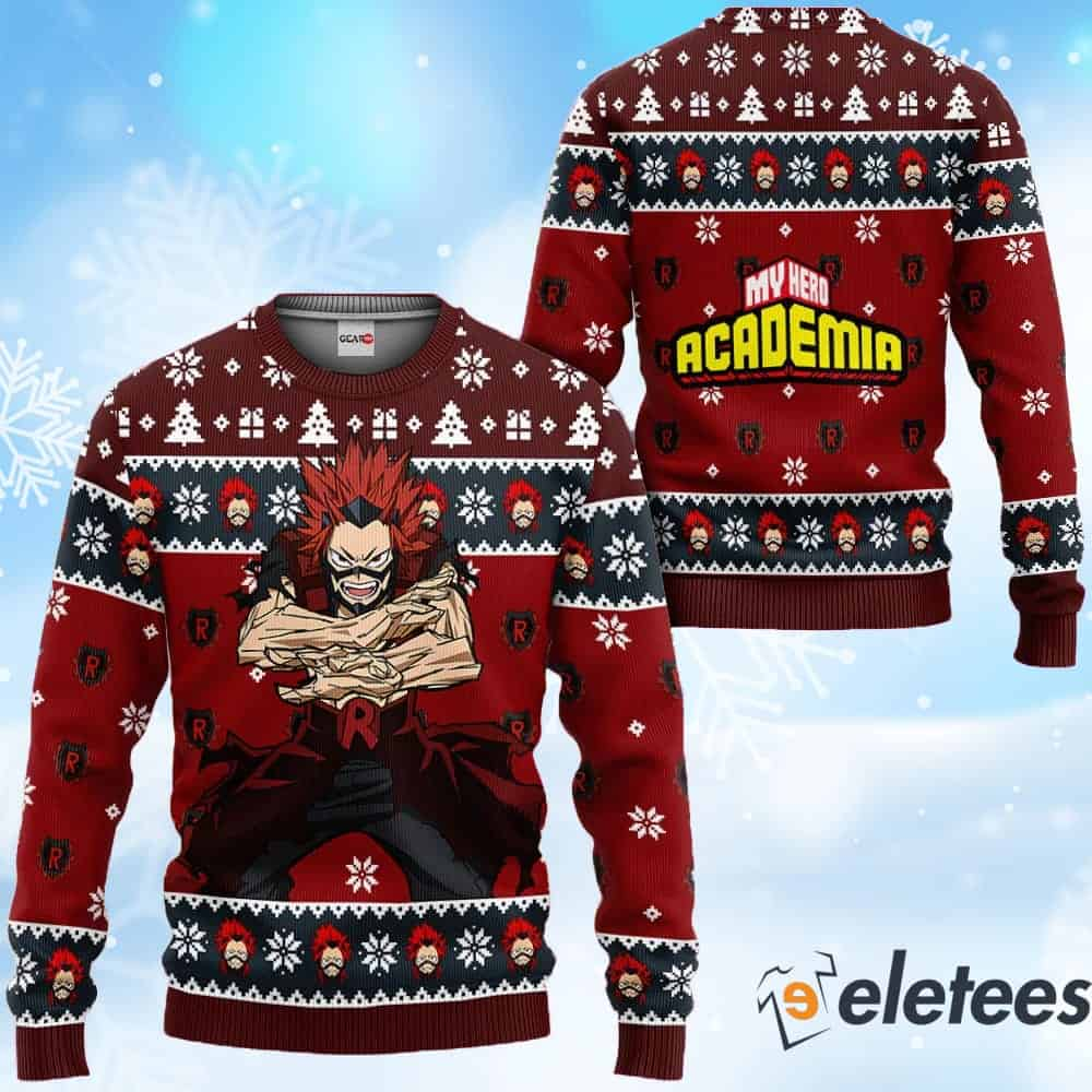 Red Riot Anime Ugly Christmas Sweater