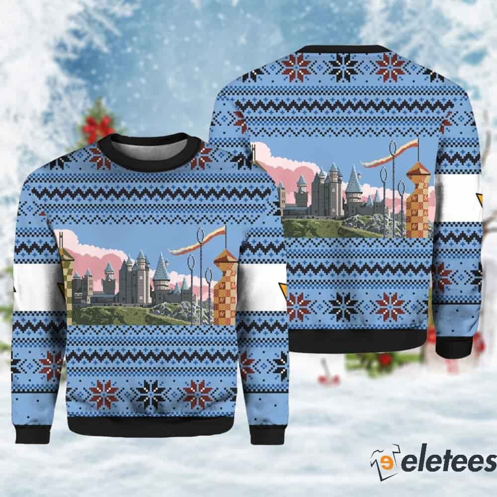 Retro Hogwarts Christmas Sweater