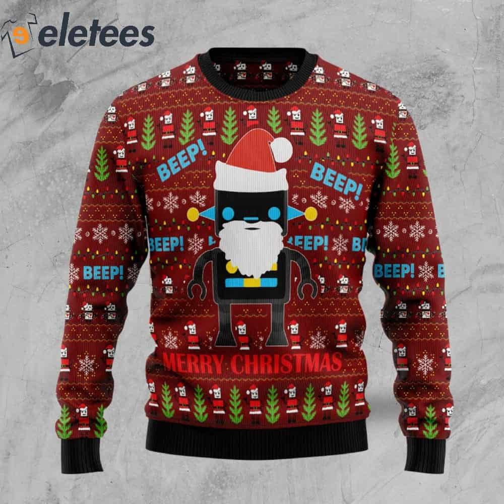 Robot Santa Christmas Sweater