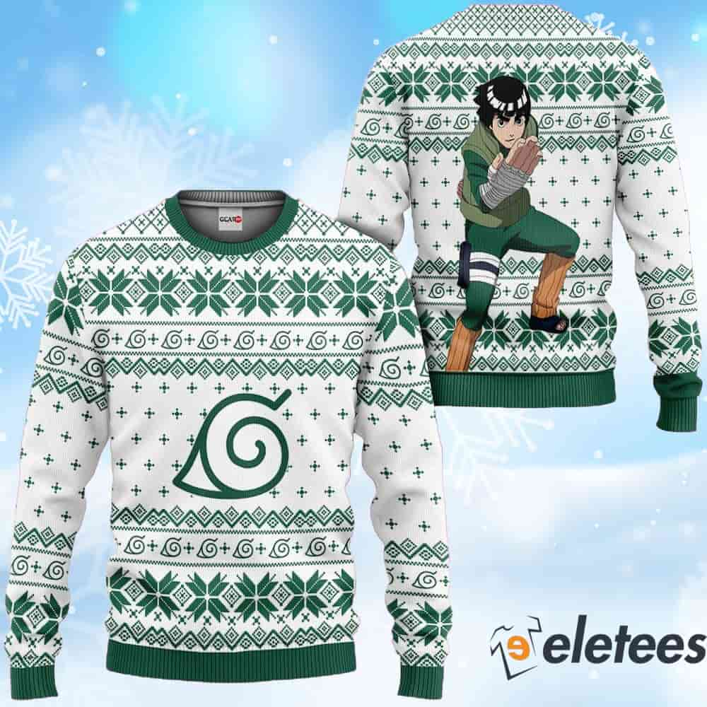 Rock Lee Anime Ugly Christmas Sweater