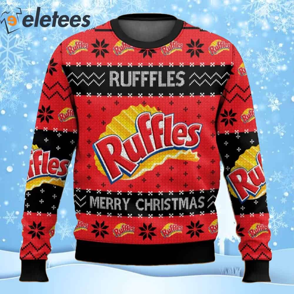 Rufffles Snack Brand Ugly Christmas Sweater