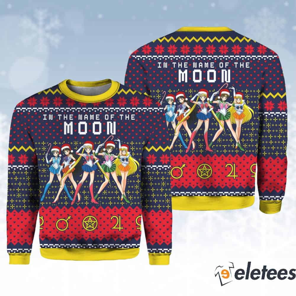 Sailor Moon In The Name Of The Moon Ugly Christmas Sweater