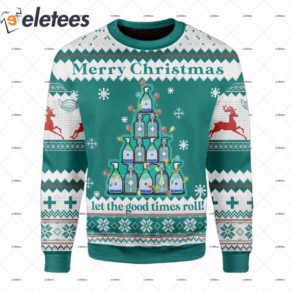 Sanitizer Ugly Christmas Sweater