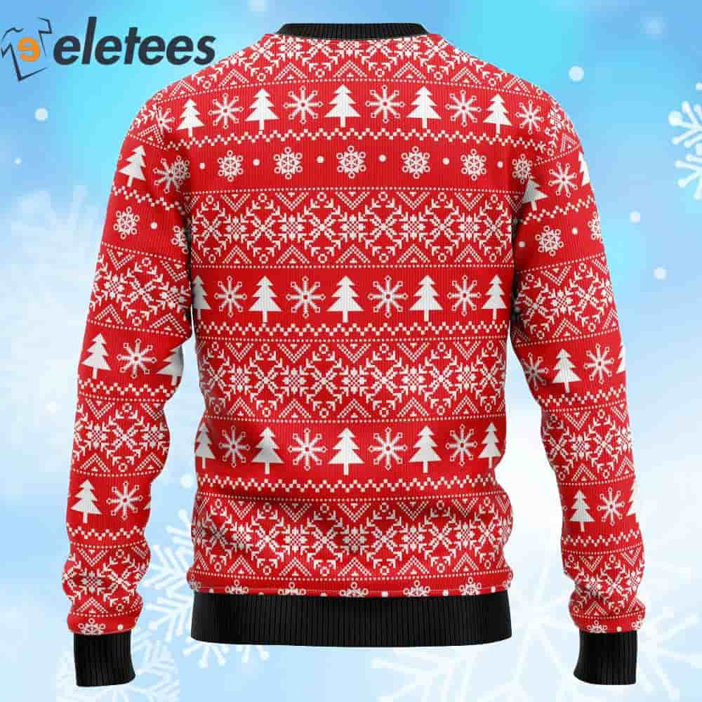 Santa Claus Ride A Motorcycle Ugly Christmas Sweater