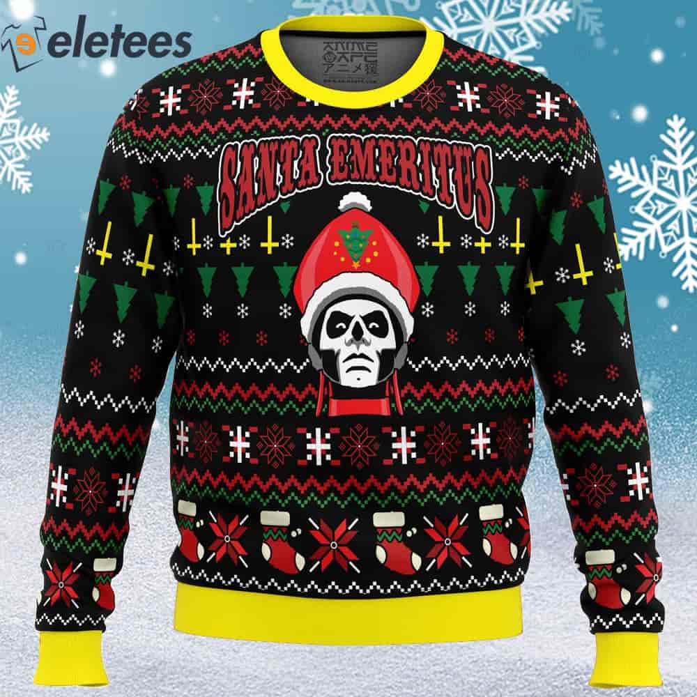 Santa Emeritus Papa Emeritus Ugly Christmas Sweater