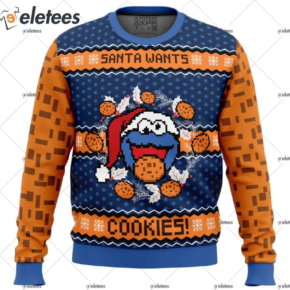 Santa Wants Cookies Ugly Christmas Sweater