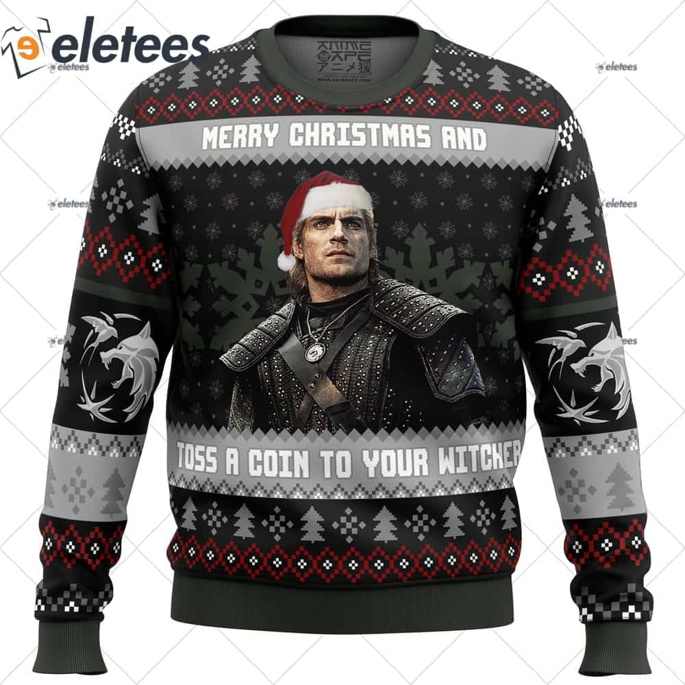 Santa Witcher The Witcher Ugly Christmas Sweater