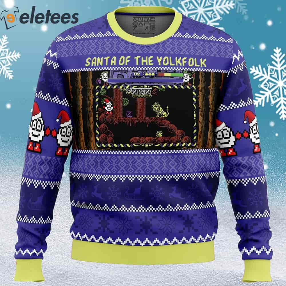 Santa of the Yolkfolk A Dizzy Prince of the Yolkfolk Ugly Christmas Sweater