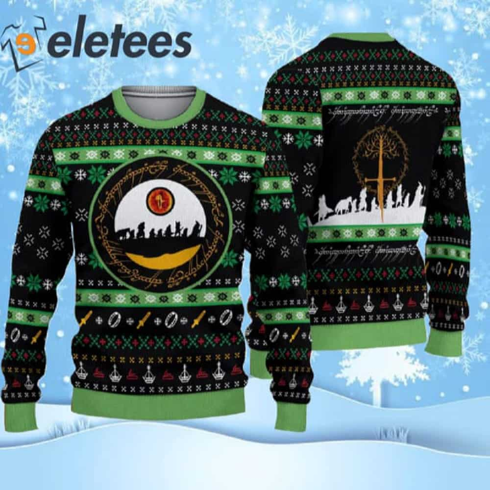 Sauron Eye Lord of the Rings Ugly Christmas Sweater