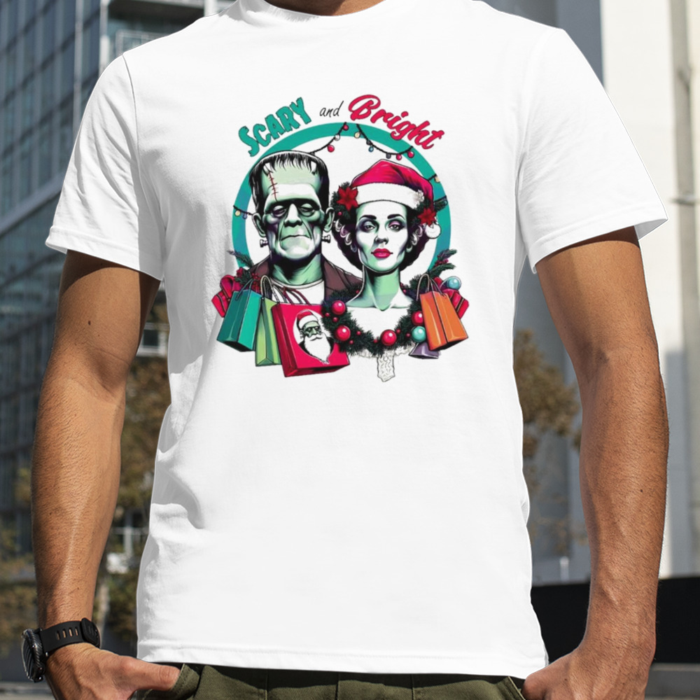 Scary and bright horror Christmas shirt