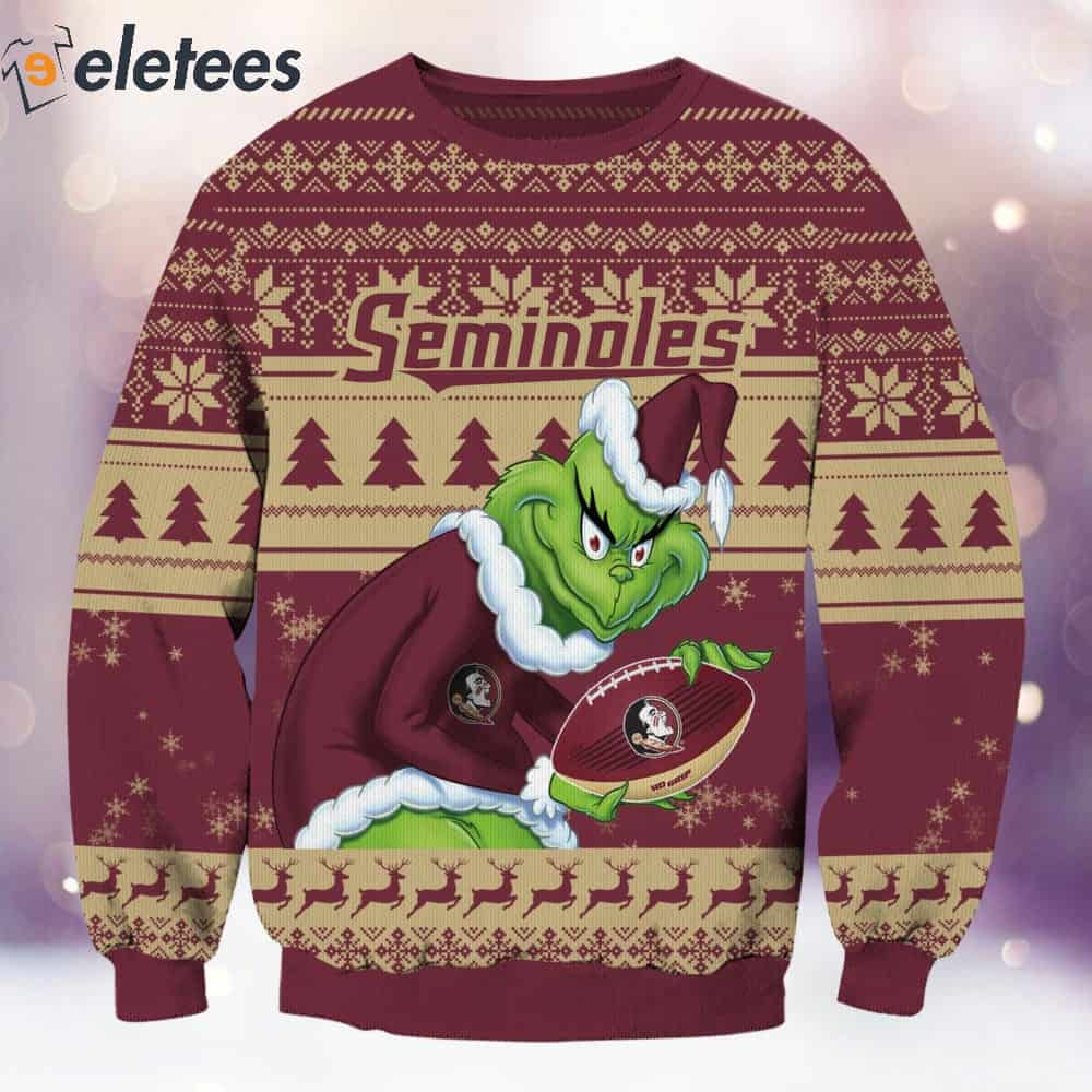 Seminoles Grnch Christmas Ugly Sweater