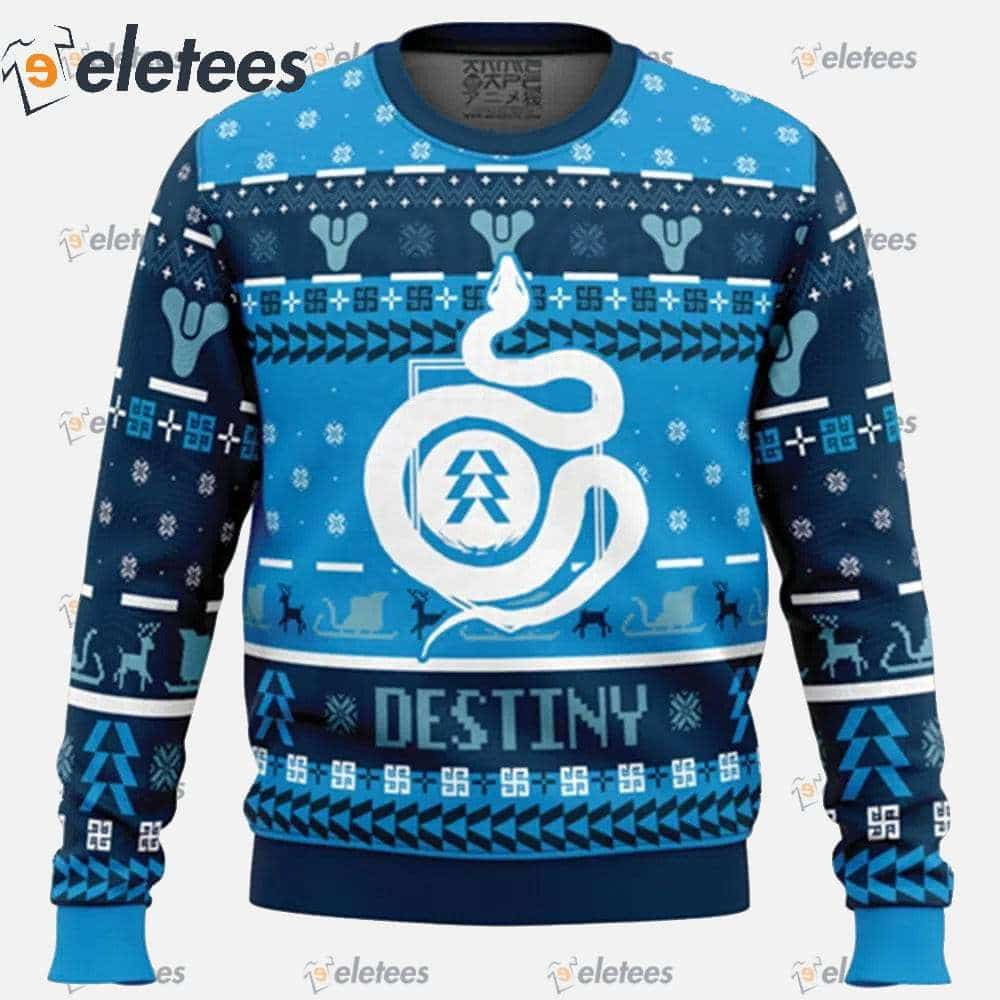 Serpent Emblem Destiny Hunter Ugly Christmas Sweater