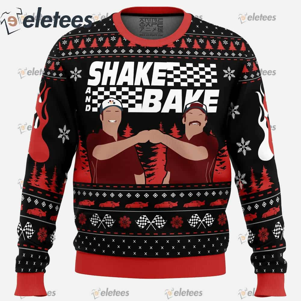 Shake And Back Talladega Nights Ugly Christmas Sweater