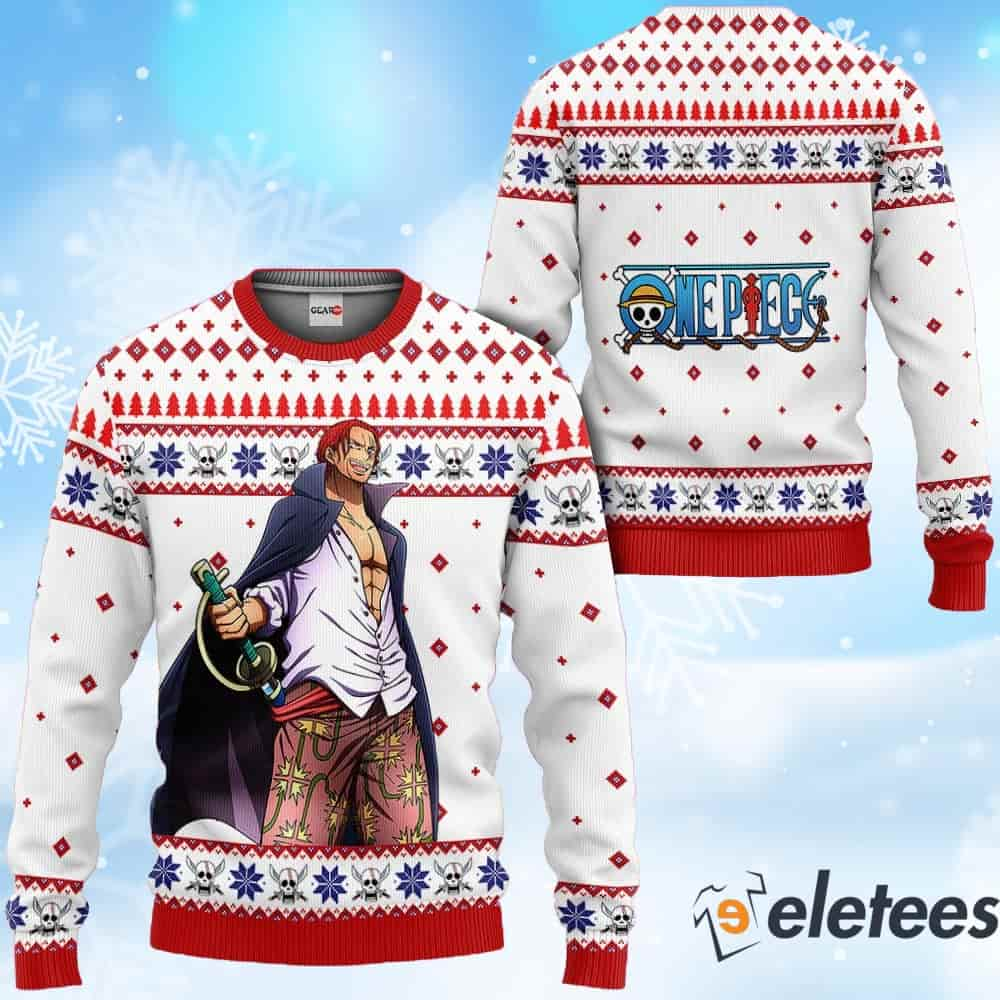 Shanks One Piece Anime Ugly Christmas Sweater