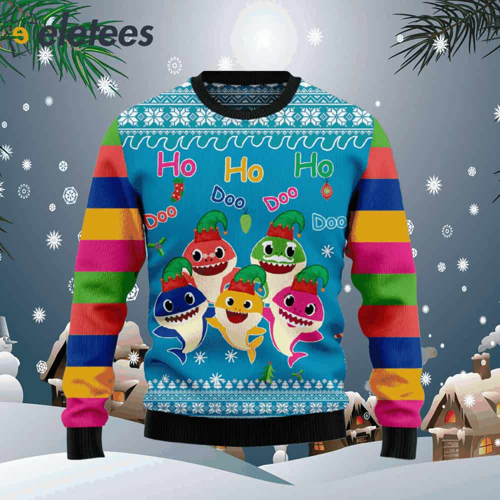 Shark Doo Doo Doo Ugly Christmas Sweater