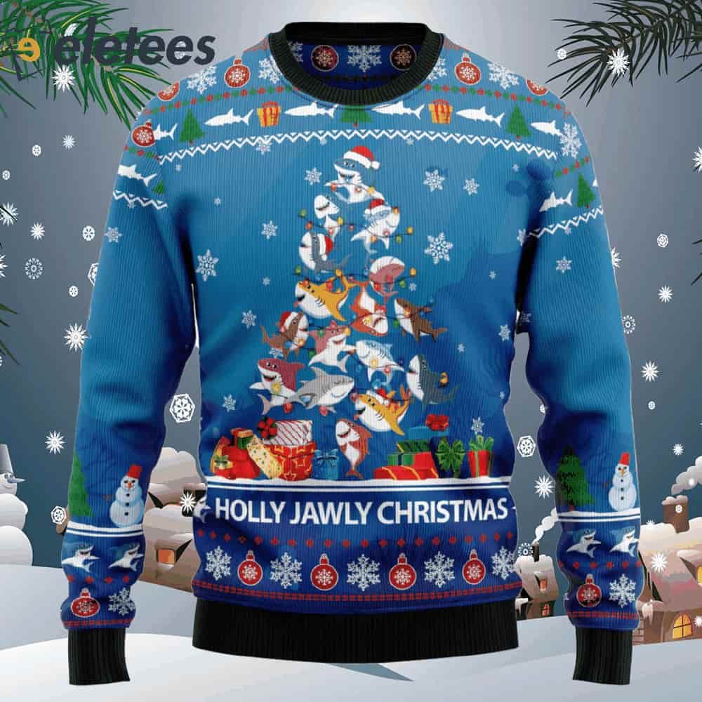 Shark Holly Jawly Christmas Ugly Christmas Sweater