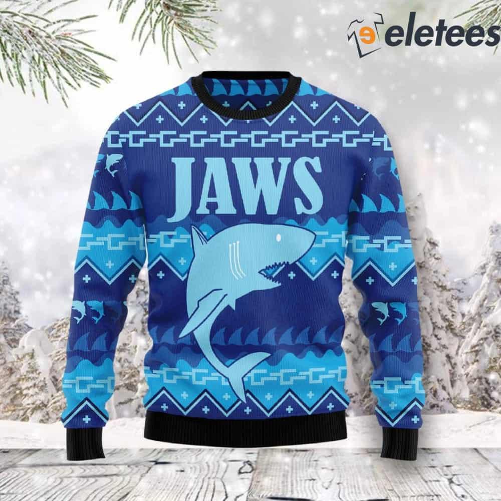 Shark Jaws Ugly Christmas Sweater