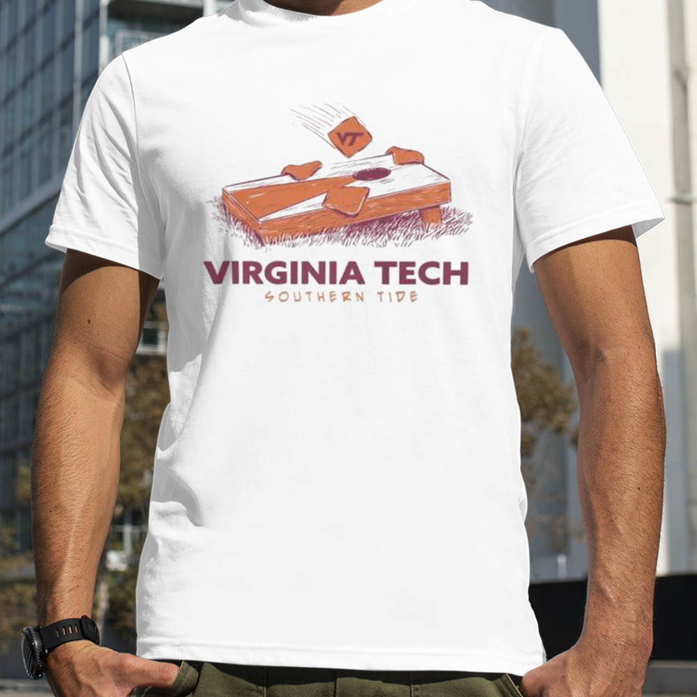 Virginia Tech Cornhole Logo Virginia Tech Southern Tide shirt