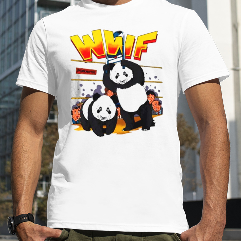 WWF panda WWE parody shirt