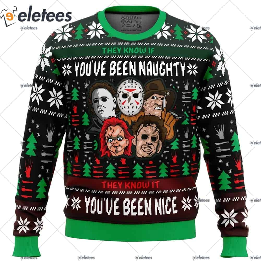 An Ugly Slasher Horror Movie Ugly Christmas Sweater