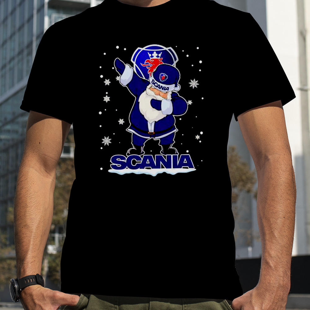 Santa Claus dabbing Scania Christmas shirt