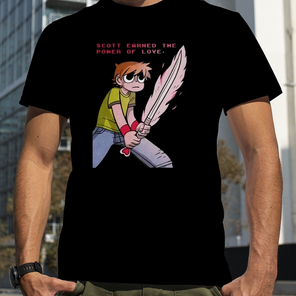 Scott Earned The Power Of Love Scott Pilgrim vs The World Takes Off Anime Netflix Series T-Shirt