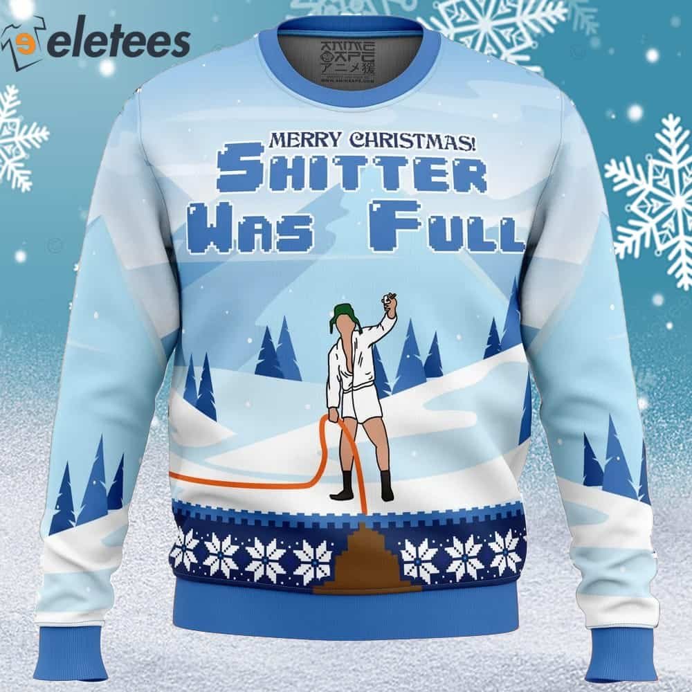 Shitter was Full National Lampoon's Christmas Vacation Ugly Christmas Sweater