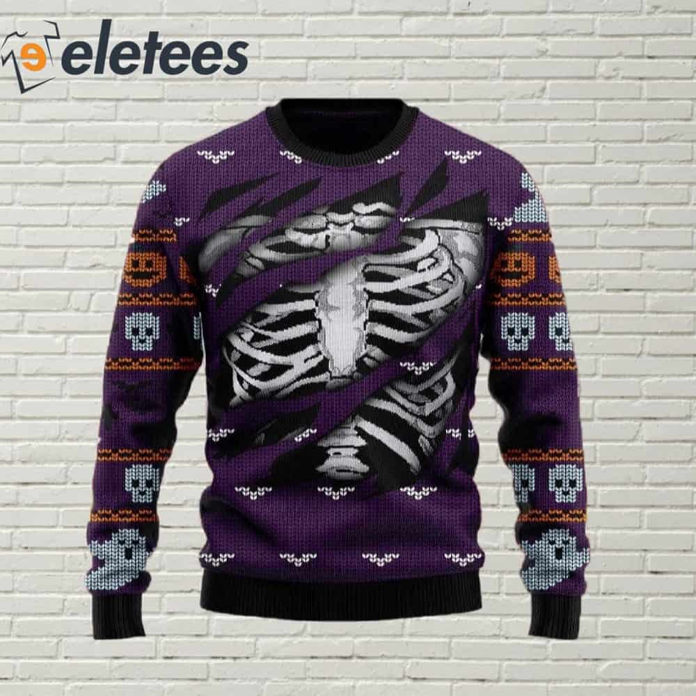 Skeleton Ugly Christmas Sweater